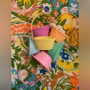 Mini Easter baskets set of 6 x 4 1/2